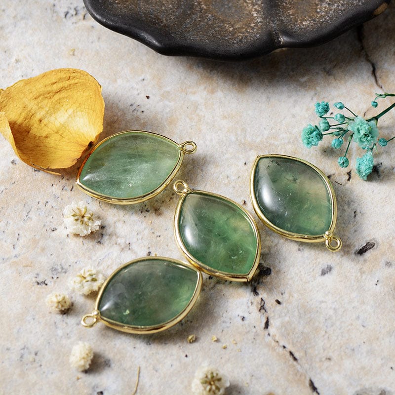 Copper Stone Teardrop Earrings - Trendsi