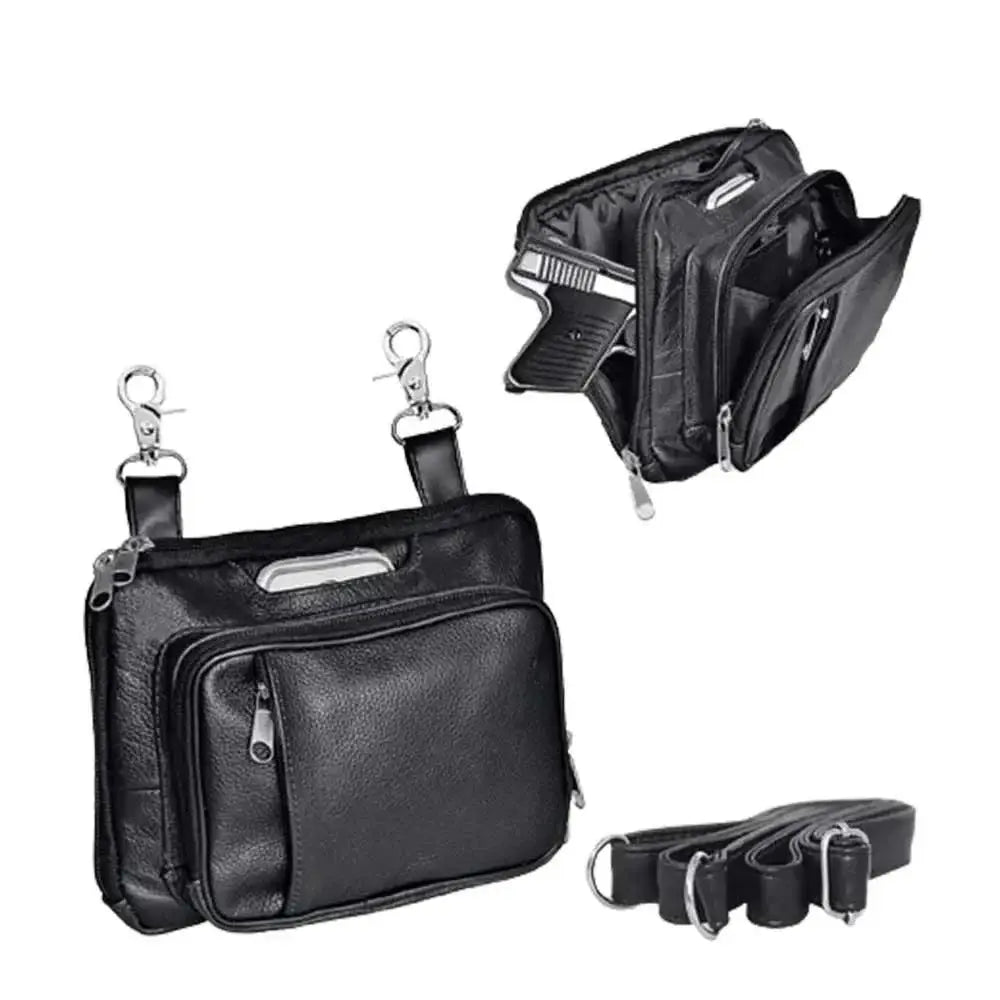 Classic Cowhide Clip-On Bag for Ladies - Unik Just for Bikers - Flyclothing LLC