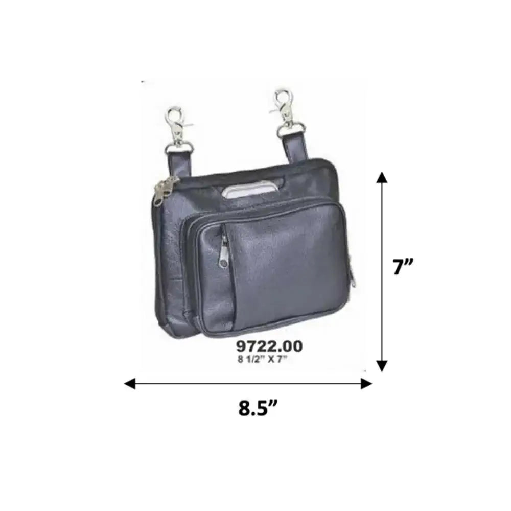 Classic Cowhide Clip-On Bag for Ladies - Unik Just for Bikers - Flyclothing LLC