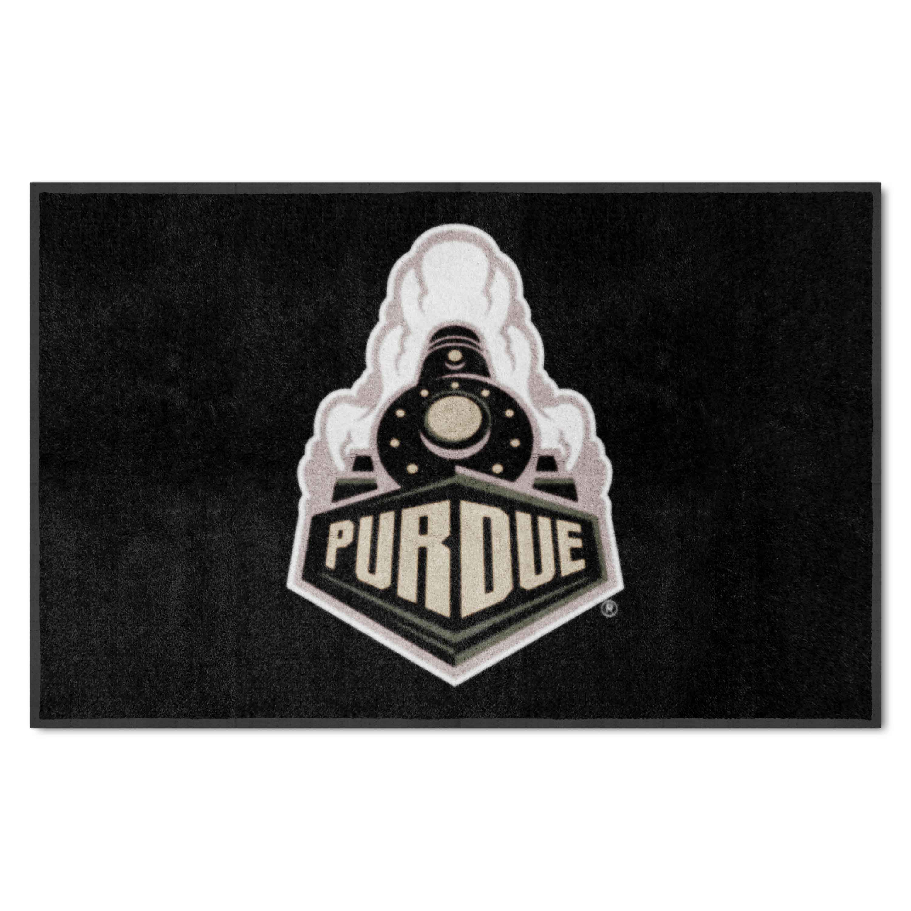 Purdue 4X6 High-Traffic Mat with Durable Rubber Backing - Landscape Orientation - Purdue