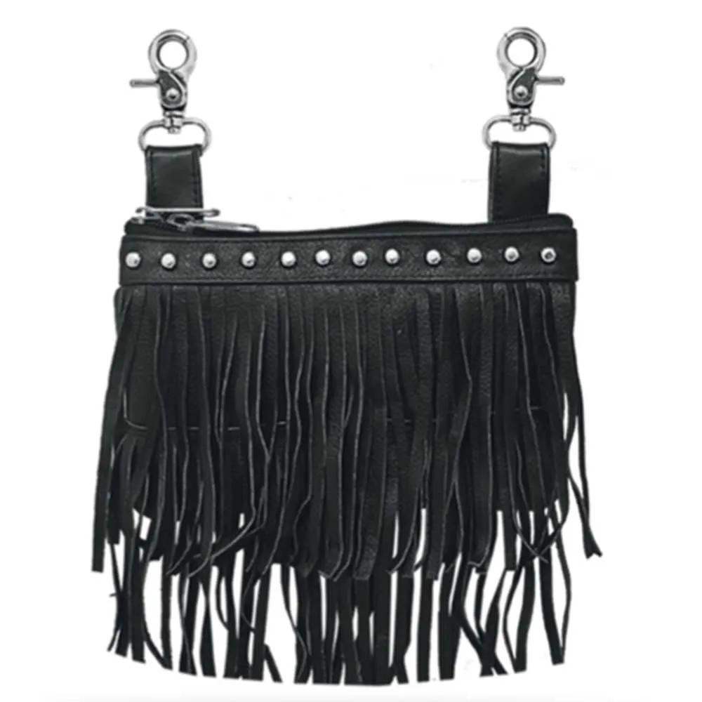 Ladies Cowhide Clip-On Bag