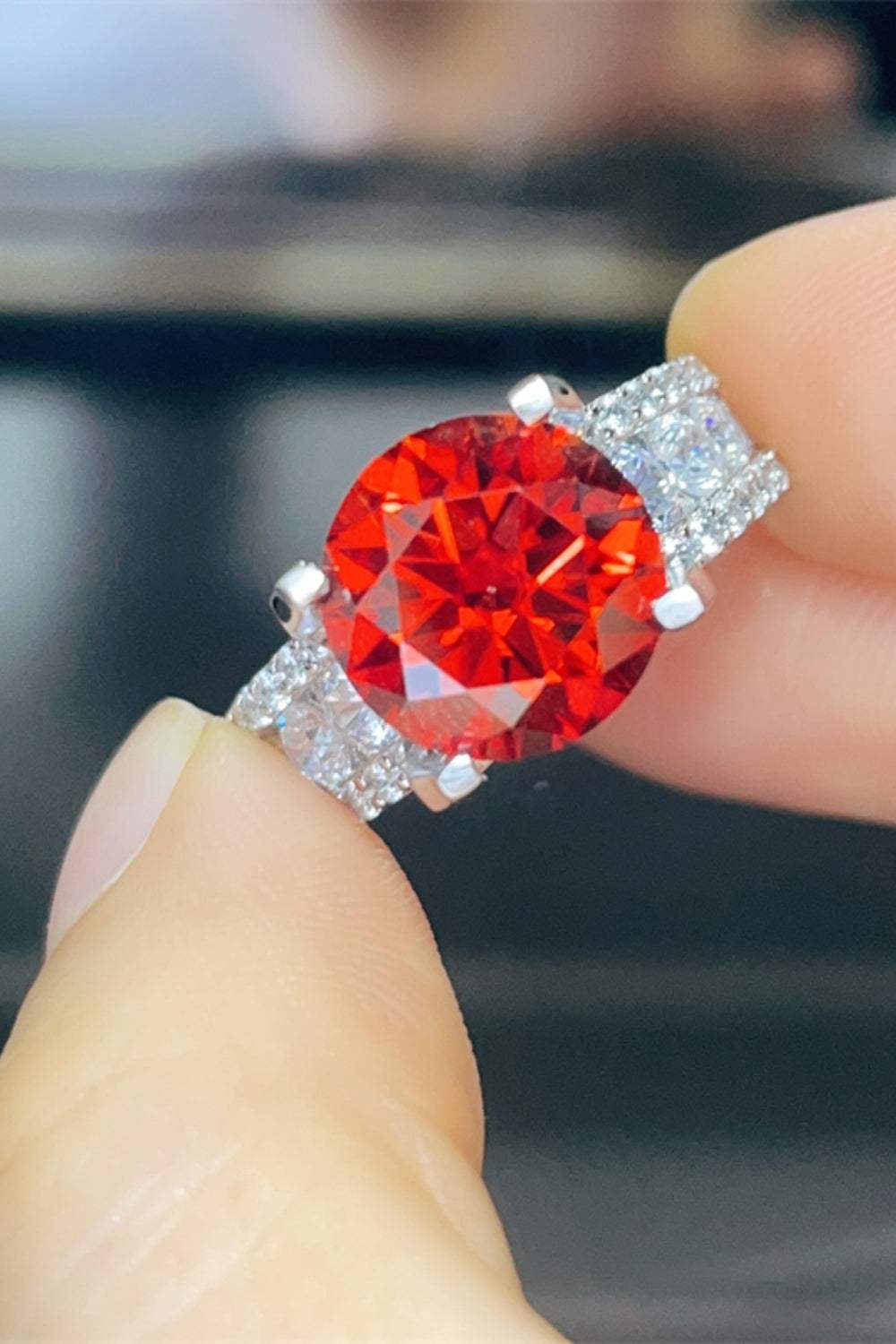 5 Carat Moissanite 925 Sterling Silver Ring - Trendsi - Flyclothing LLC