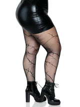 Cracked Fishnet Tights