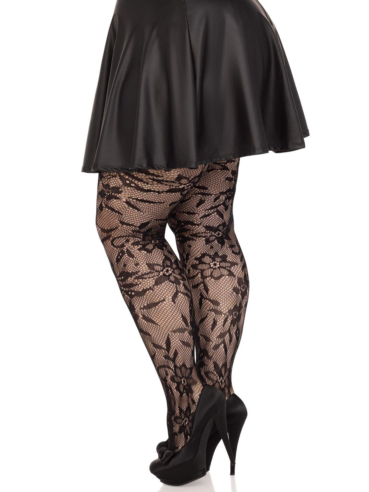 Chantilly Floral Lace Tights