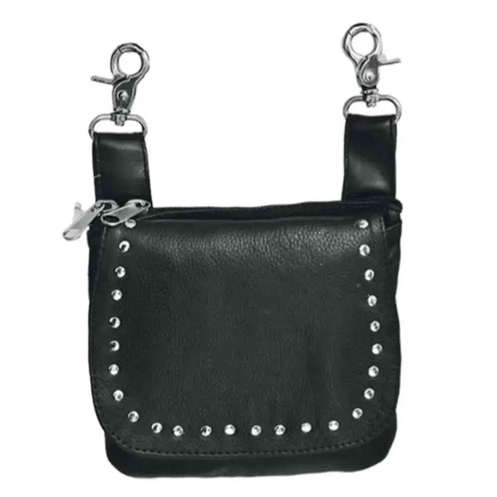 Western Cowhide Clip-On Rider Bag - Unik Just for Bikers - Flyclothing LLC