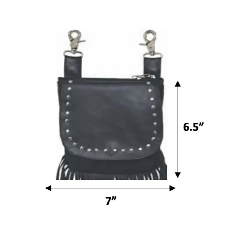 Women’s Cowhide Leather Clip on Bag - Unik Just for Bikers - Flyclothing LLC