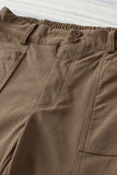 Half Elastic Waist Straight Pants - Trendsi - Flyclothing LLC