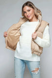 Snobbish Fine Fur Lining Quilted Vest - Trendsi - Flyclothing LLC