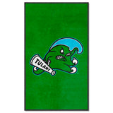 Tulane 3X5 High-Traffic Mat with Durable Rubber Backing - Portrait Orientation - Tulane