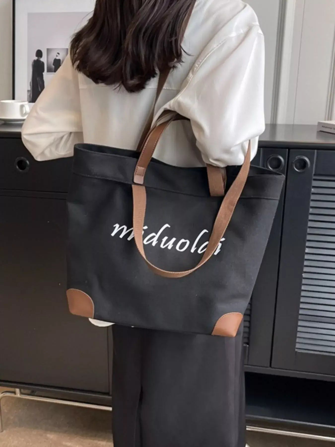 Casual Canvas Handbag - Trendsi - Flyclothing LLC