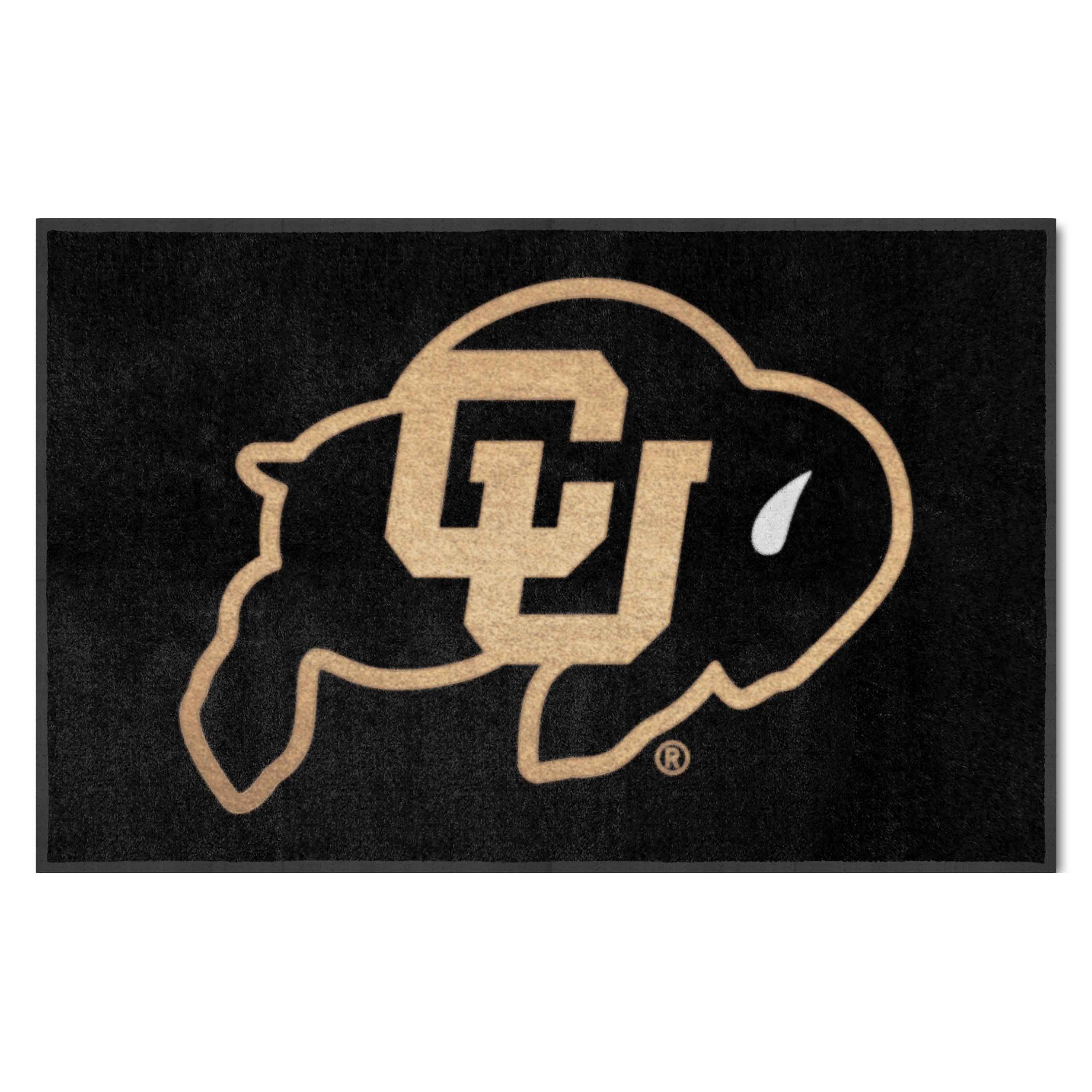 Colorado Buffaloes 4X6 High-Traffic Mat with Durable Rubber Backing - Landscape Orientation - Colorado
