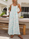 Printed Wide Leg Jumpsuit with Pockets - Trendsi - Flyclothing LLC