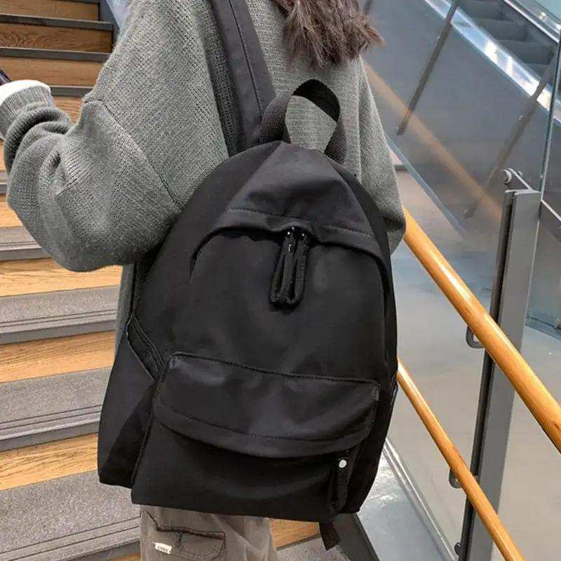 Zip Cotton Backpack Bag - Trendsi - Flyclothing LLC