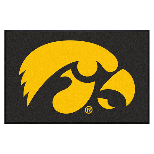 Iowa4X6 High-Traffic Mat with Durable Rubber Backing - Landscape Orientation - Iowa