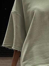 Pocketed Round Neck Half Sleeve Top and Shorts Set - Trendsi - Flyclothing LLC