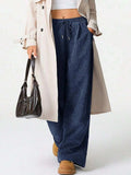 Drawstring Wide Leg Pants - Trendsi - Flyclothing LLC