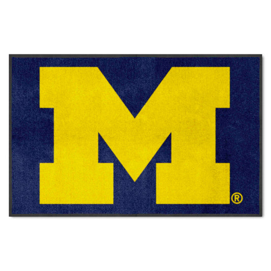 Michigan 4X6 High-Traffic Mat with Durable Rubber Backing - Landscape Orientation
