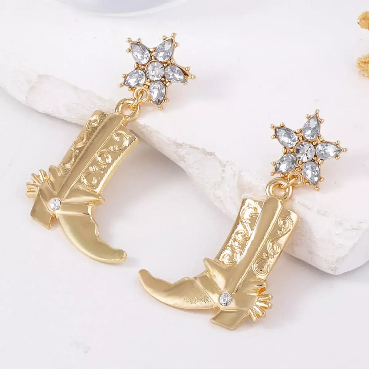 Western Style Boot Dangle Earrings - Trendsi - Flyclothing LLC