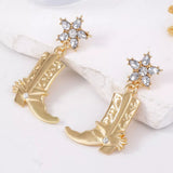 Western Style Boot Dangle Earrings - Trendsi - Flyclothing LLC