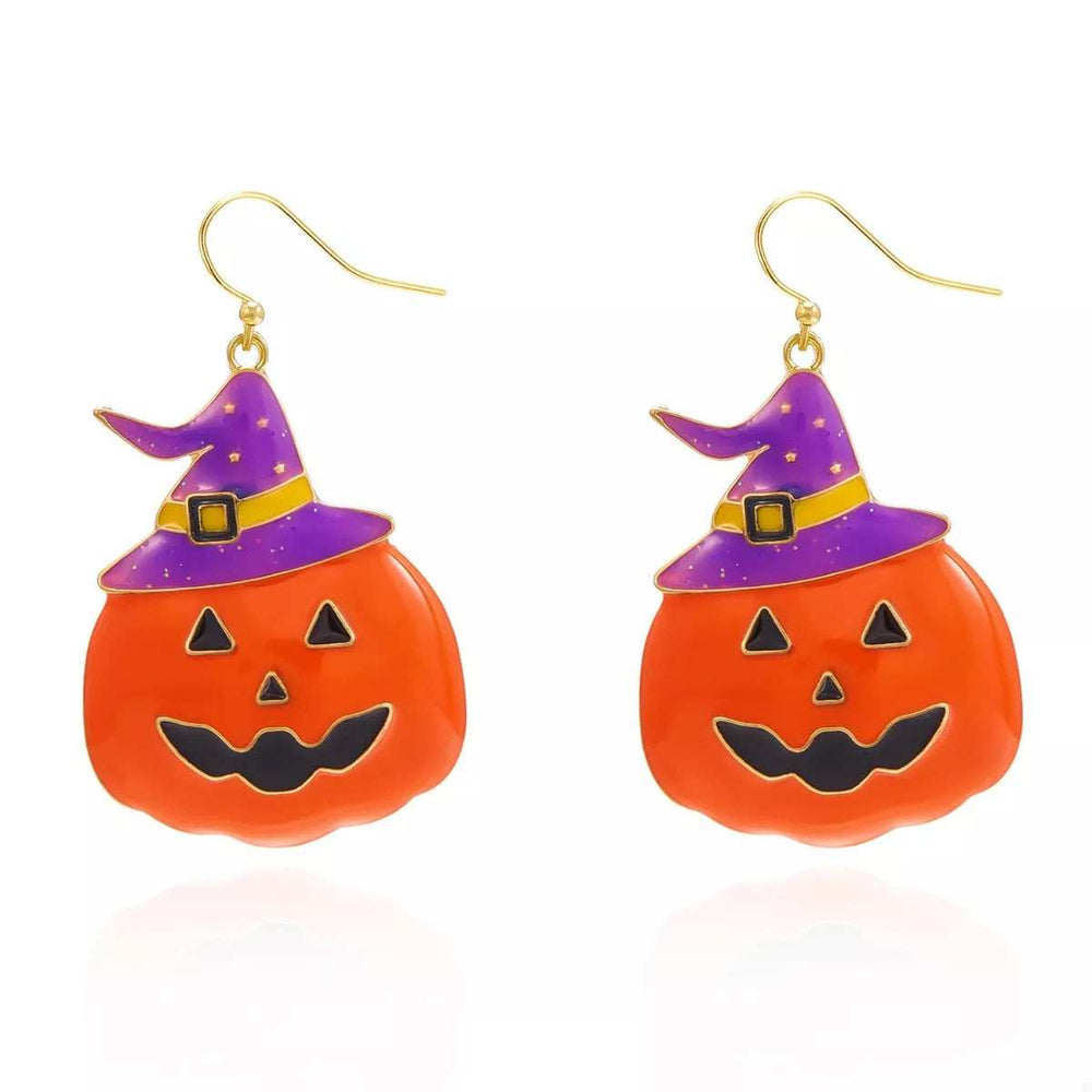 Halloween Pumpkin Dangle Earrings - Trendsi - Flyclothing LLC