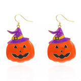 Halloween Pumpkin Dangle Earrings - Trendsi - Flyclothing LLC