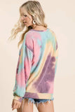 BiBi Tie Dye Print French Terry Sweatshirt - Trendsi - Flyclothing LLC