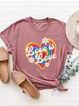 Graphic Round Neck Short Sleeve T-Shirt - Trendsi - Flyclothing LLC
