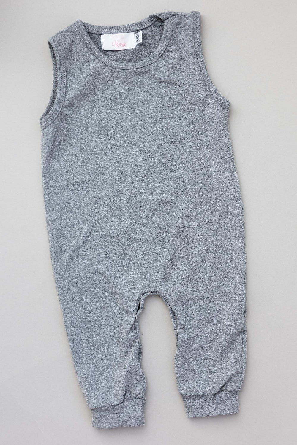 Heather Gray Tank One-Piece Jogger - Mila & Rose ®