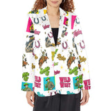 Baha Ranch The Last Roundup Western Rodeo Blazer in White - Baha Ranch Western Wear - Flyclothing LLC