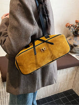Suede Leather Shoulder Bag - Trendsi - Flyclothing LLC