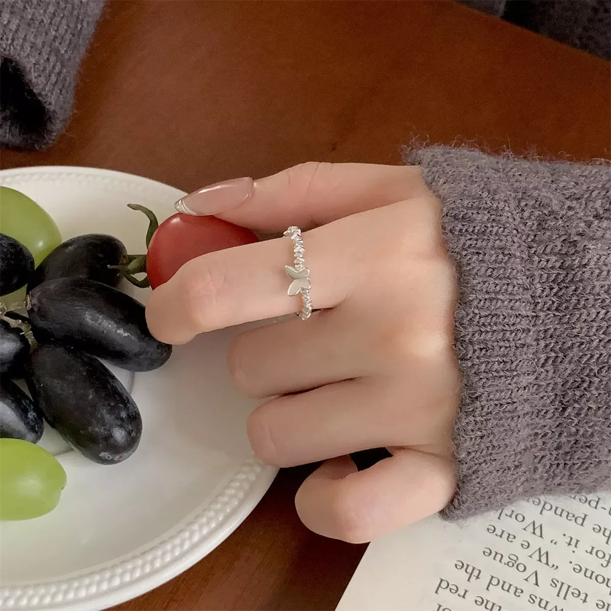 925 Sterling Silver Butterfly Ring - Trendsi - Flyclothing LLC