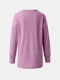 Full Size V-Neck Long Sleeve T-Shirt - Trendsi - Flyclothing LLC