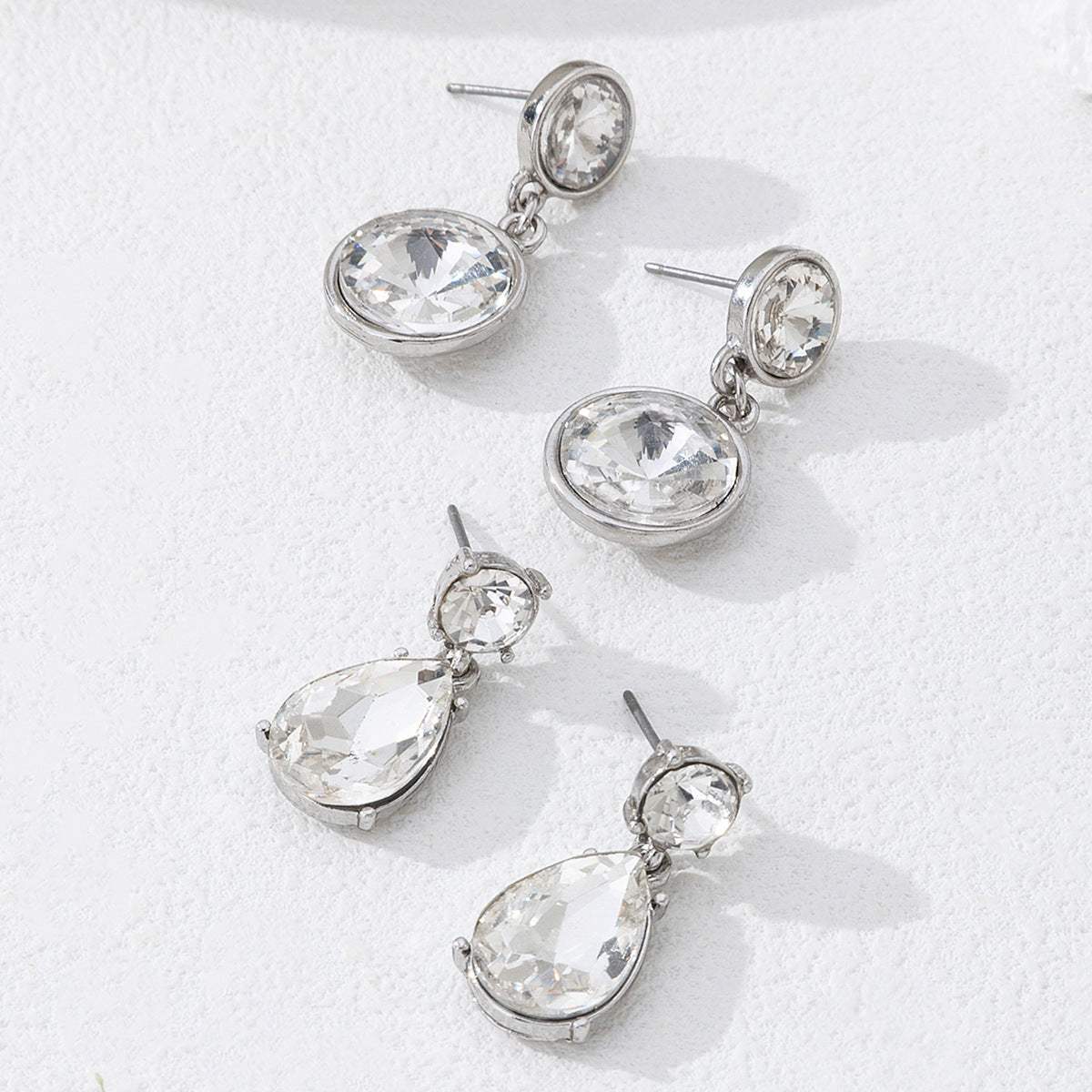 Wholesale Floral Interlinked Drop Earrings, New Niche Design Women Earrings, European American High End Light Luxury Jewelry - My Store - Flyclothing LLC