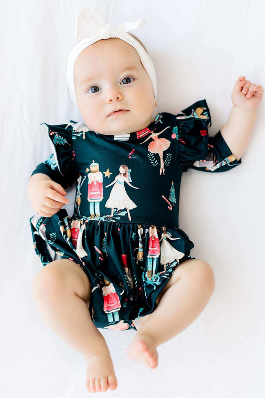 Christmas Ballet Twirl Flutter Bodysuit - Mila & Rose ® - Flyclothing LLC
