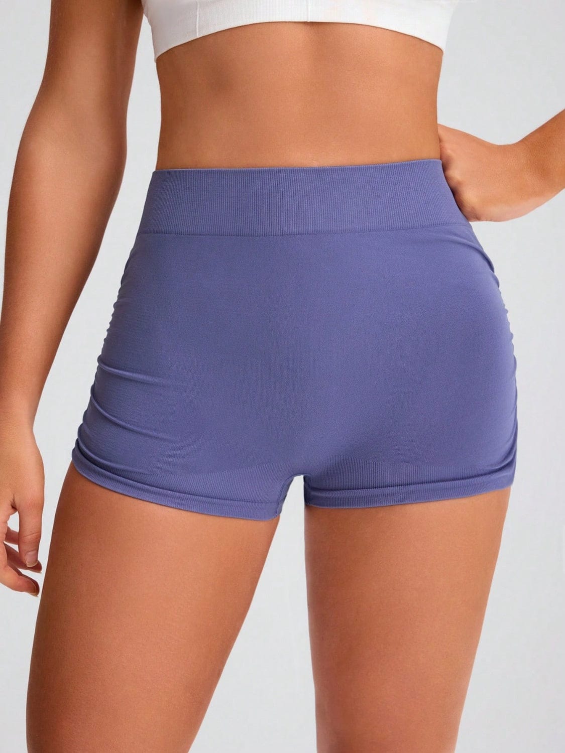 Elastic Waist Active Shorts - Trendsi