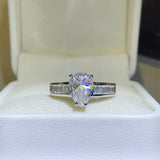 3 Carat Moissanite 925 Sterling Silver Ring - Trendsi