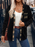 Pocketed Plaid Button Down Hooded Shacket - Trendsi