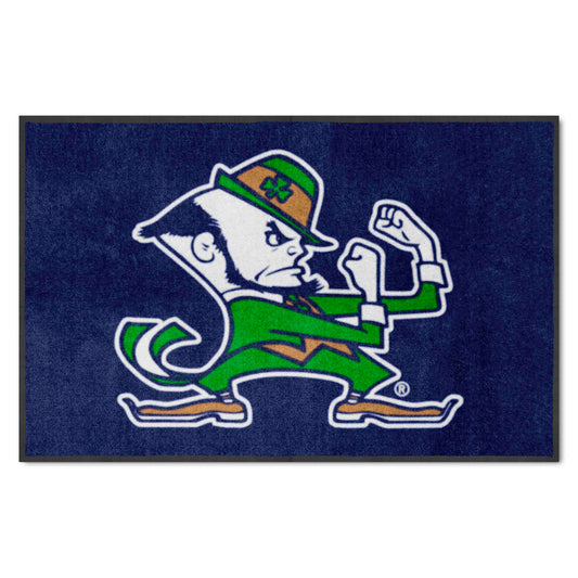 Notre Dame4X6 High-Traffic Mat with Durable Rubber Backing - Landscape Orientation - Notre Dame