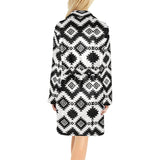 Baha Ranch Black Aztec Women's Western Bath Robe