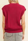 GAME DAY Round Neck Sweater Vest - Trendsi - Flyclothing LLC