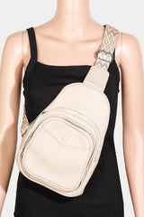 Fame Textured PU Leather Sling Bag - Trendsi