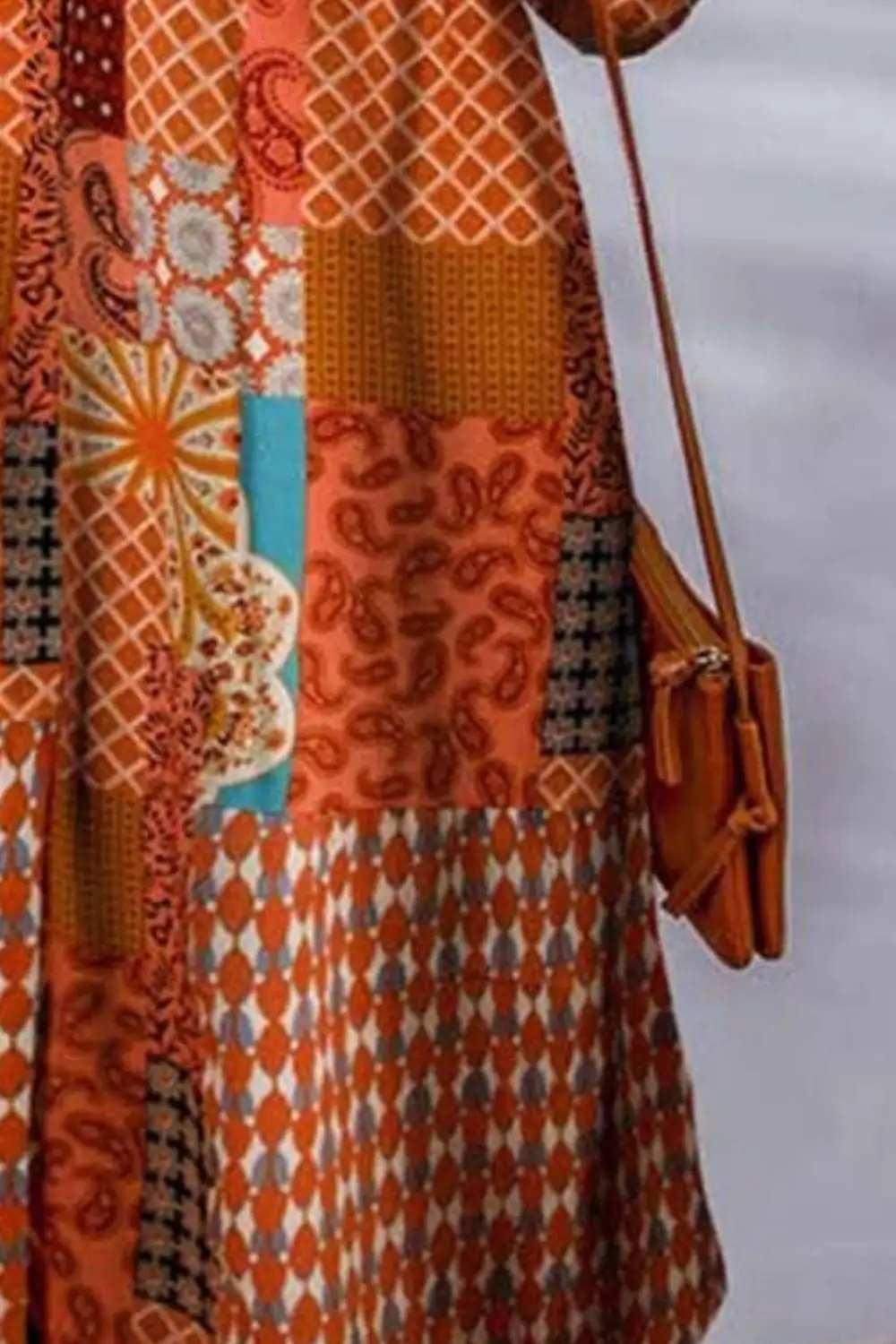 Printed Button Up Long Sleeve Cardigan - Trendsi - Flyclothing LLC