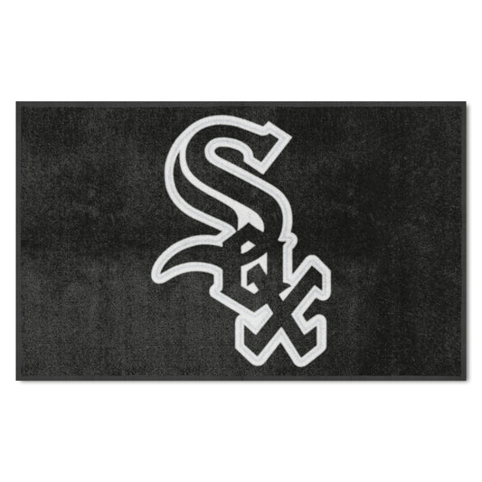 Chicago White Sox 4X6 High-Traffic Mat with Durable Rubber Backing - Landscape Orientation - Chicago White Sox