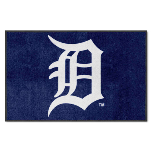 Detroit Tigers 4X6 High-Traffic Mat with Durable Rubber Backing - Landscape Orientation - Detroit Tigers