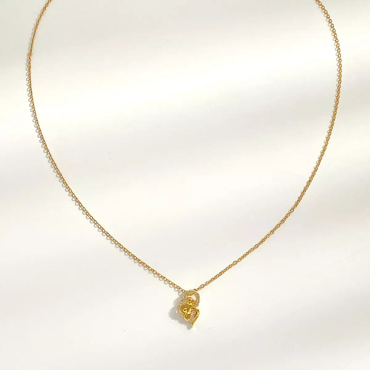 18K Gold-Plated Pendant Necklace - Trendsi - Flyclothing LLC