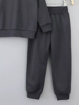 Children's Long Sleeve Hoodie and Pants Set - Trendsi - Flyclothing LLC