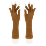 Halloween Silicone Meat Mat Long Gloves