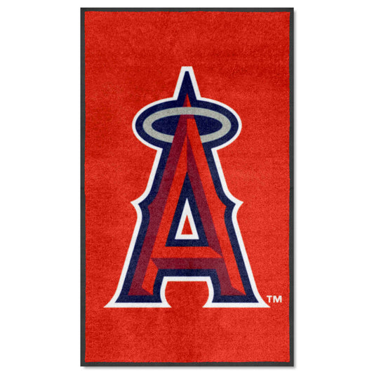 Los Angeles Angels 3X5 High-Traffic Mat with Durable Rubber Backing - Portrait Orientation - Los Angeles Angels