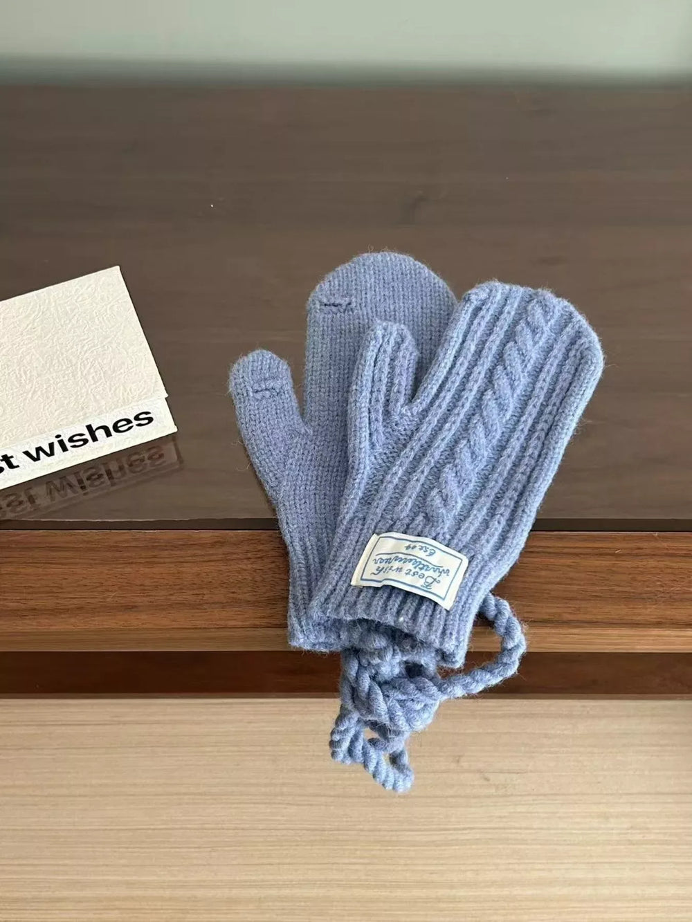 Cable Knit Warm Gloves - Trendsi - Flyclothing LLC