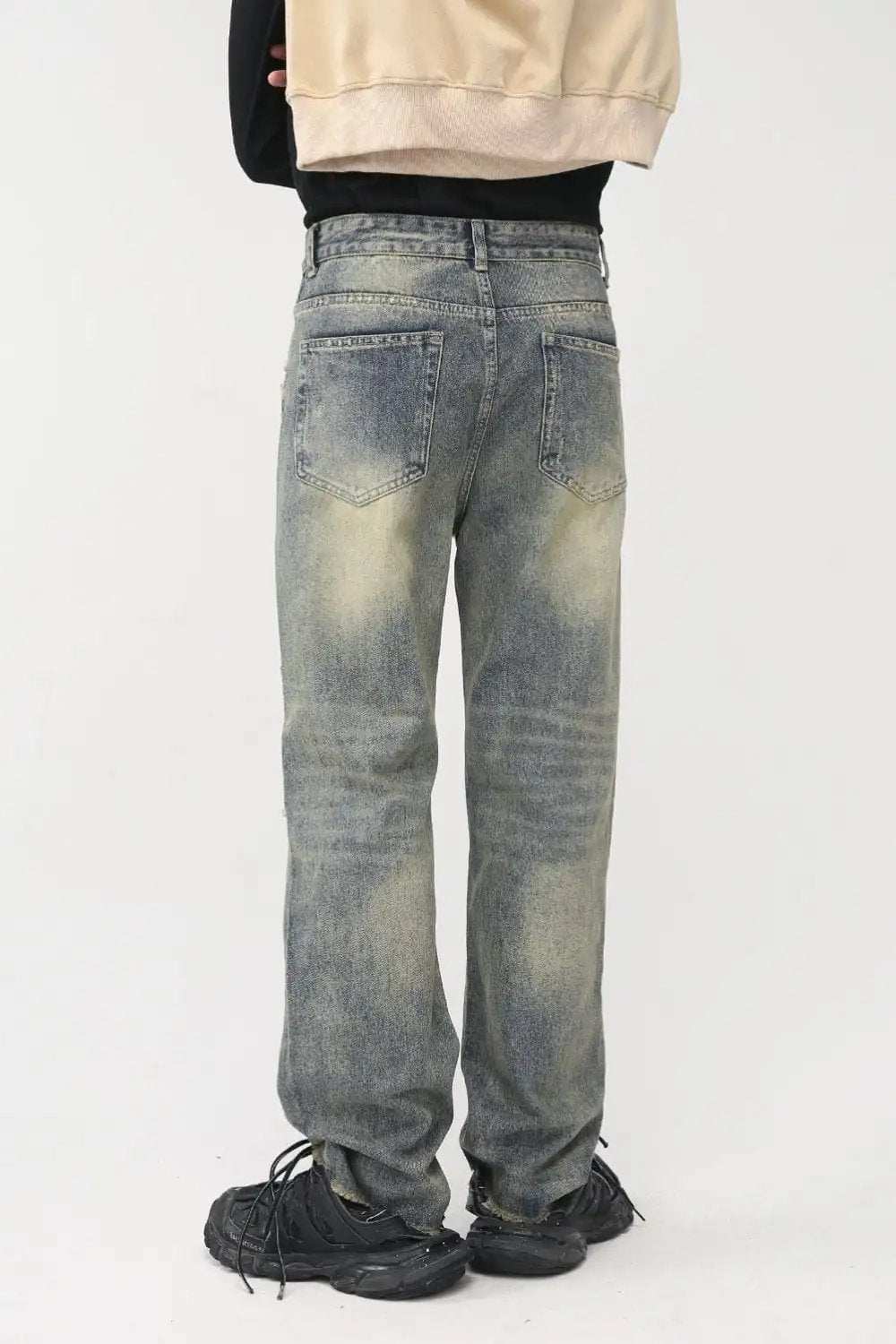 Distressed Mid Rise Jeans with Pockets - Trendsi - Flyclothing LLC